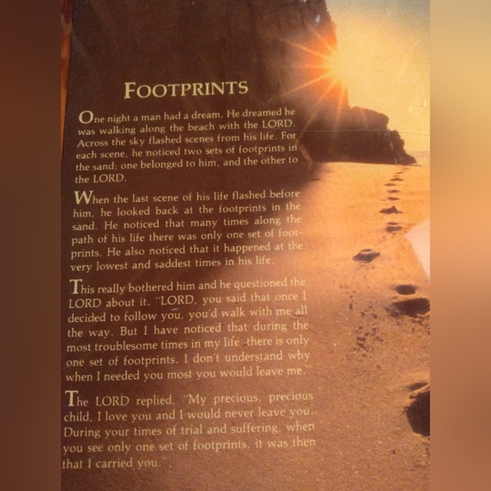 Vintage Footprints Wall Plaque - Picture 2 of 9